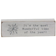 Most Wonderful Time of Year Typewriter Block