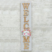 Easter Bunny Butt Welcome Wood Sign