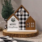 Merry Christmas Woodland Cutout Home