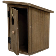 Outhouse Wooden Sitter - Brown