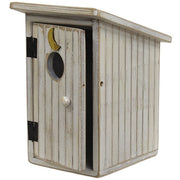 Outhouse Wooden Sitter - White