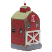 Antiqued Red Barn Wooden Sitter