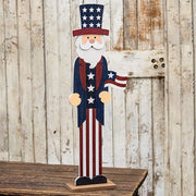 Patriotic Uncle Sam Wooden Stand