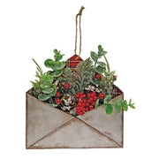 Winter Floral Envelope Ornament