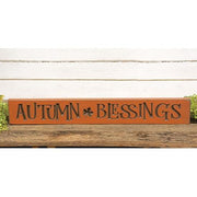 Autumn Blessings Engraved Sign - 24"