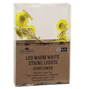 LED Sunflower Timer Lights - 15 Count