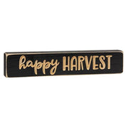 Happy Harvest Engraved Block - 9"