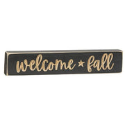 Welcome Fall Engraved Block - 9"