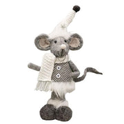 Standing Plush Gray Mouse