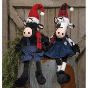 Mr. & Mrs. Christmas Cow  (2 Count Assortment)