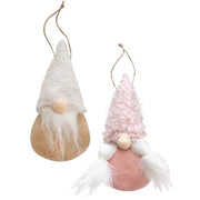 Mr. or Mrs. Fuzzy Hat Spring Gnome Ornament  (2 Count Assortment)