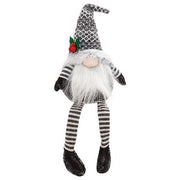 Sm Dangle Leg Mr or Mrs Santa Gnome  (2 Count Assortment)