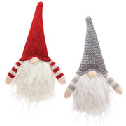 Red/Grey Santa Gnome Ornament  (2 Count Assortment)