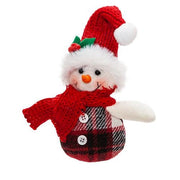 Plush Hat & Scarf Snowman Ornament (2 Count Assortment)