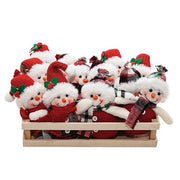 Plush Hat & Scarf Snowman Ornament (2 Count Assortment)