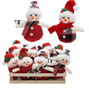 Plush Hat & Scarf Snowman Ornament (2 Count Assortment)