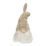 Bottle Topper Plush Beige Gnome with Ribbed Hat