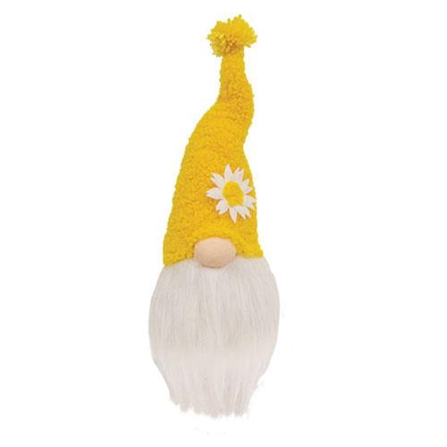 Fuzzy Yellow Flower Gnome 16"