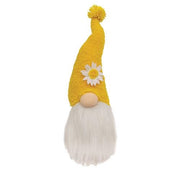 Fuzzy Yellow Flower Gnome 13"