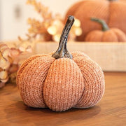 Burnt Orange Knit Pumpkin Medium