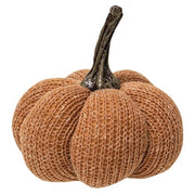 Burnt Orange Knit Pumpkin Medium