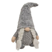 Mr. or Mrs. Gray Fuzzy Gnome Sitter  (2 Count Assortment)