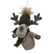 Winter Snowman or Reindeer Ornament  (2 Count Assortment)