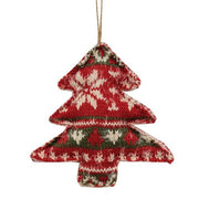 Red & Green Nordic Sweater Ornament  (3 Count Assortment)