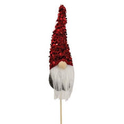 Red Sequin Gnome Pick