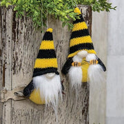 Mr. & Mrs. Gnome Bee Plush Ornament  (2 Count Assortment)