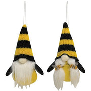 Mr. & Mrs. Gnome Bee Plush Ornament  (2 Count Assortment)