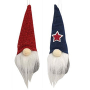 Americana Gnome Plush Ornament  (2 Count Assortment)