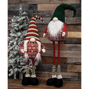 Mr. or Mrs. Nordic Christmas Sweater Extendable Gnome  (2 Count Assortment)