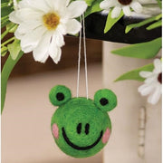 Felted Frog Ornament