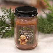 I Just Want to Bake Cookies Gingerbread Pint Jar Candle (Pack of 12)