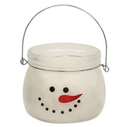 Twisted Peppermint Snowman Jar Candle (Pack of 12)