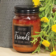 Shoutout to the Friends BMS Pint Jar Candle (Pack of 12)