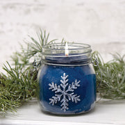 Snowflake 6oz Jar Candle - Twisted Peppermint