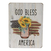 God Bless Americana Mini Easel Sign