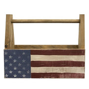 Double Sided Wooden Flag/Welcome Tote