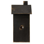 Distressed Wooden Medium Black Light Up House
