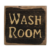 Wash Room Distressed Barnwood Sign
