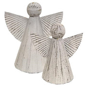 Shabby Chic Metal Angels (Set of 2)