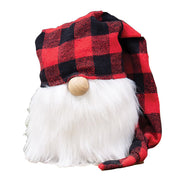 Red Buffalo Check Cap Gnome, 7"