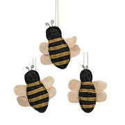 Mini Bee Ornaments (Set of 3)