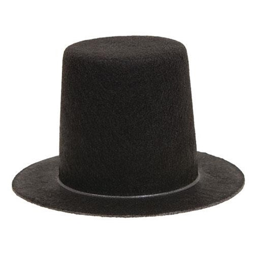 Black Felt Top Hat - 5.75"