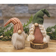 Mr. or Mrs. Farmhouse Check Gnome  (2 Count Assortment)