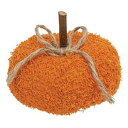 Orange Fleece Stuffed Pumpkin 3.5"