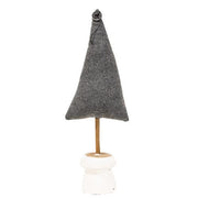 Gray Fabric Tree 15.5"