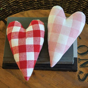 Buffalo Check Heart Pillow (Set of 2)